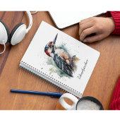 Wasserfarbenwaldspecht Notizblock