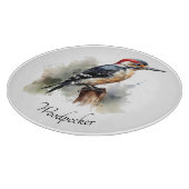 Wasserfarbenwaldspecht Schneidebrett (Ecke)