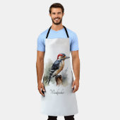 Wasserfarbenwaldspecht Schürze (Getragen)