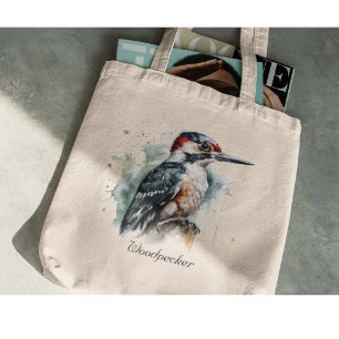 Wasserfarbenwaldspecht Tragetasche