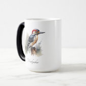 Wasserfarbenwaldspecht Verwandlungstasse (Vorderseite Links)