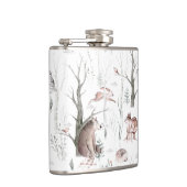 Wasserfarbenwaldtiere Flachmann (Rechts)