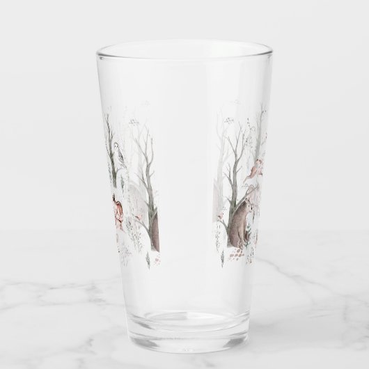 Wasserfarbenwaldtiere Glas (Rechts)