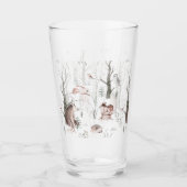 Wasserfarbenwaldtiere Glas (Vorderseite)