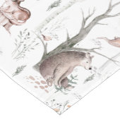 Wasserfarbenwaldtiere Kurzer Tischläufer (Ecke)
