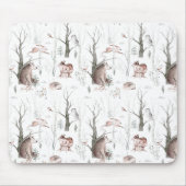 Wasserfarbenwaldtiere Mousepad (Vorne)