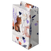 Wasserfarbenwaldtiere Vielen Dank für Ihr Interess Kleine Geschenktüte (Vorderseite Schrägansicht)
