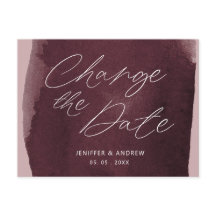 Wasserfarbenwäsche ändern das Datum der Postkarte