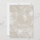 Wasserfarbenwash im Pilz durch die BarefootBride™ Save The Date (Rückseite)