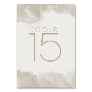 Wasserfarbenwash im Pilz durch die BarefootBride™ Tischnummer