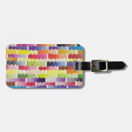 Wasserfarbenwatte Gepäckanhänger (Vorderseite horizontal)