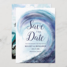 Wasserfarbenwelle | FOTO SAVE THE DATE