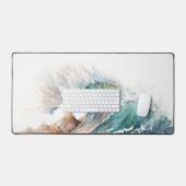 Wasserfarbenwelle Schreibtischunterlage (Tastatur & Maus)