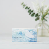 Wasserfarbenwelle Visitenkarte (Stehend Vorderseite)