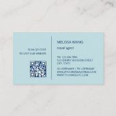 Wasserfarbenwelle Visitenkarte (Rückseite)