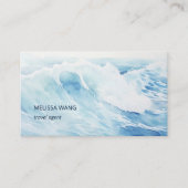 Wasserfarbenwelle Visitenkarte (Vorderseite)