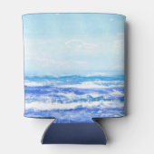 Wasserfarbenwellen Dosenkühler (Rückseite)