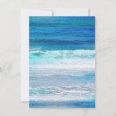 Wasserfarbenwellen Einladung (Rückseite)
