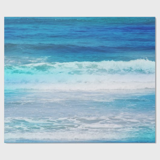 Wasserfarbenwellen Geschenkpapier (Flach)