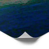 Wasserfarbenwellen Poster (Ecke)