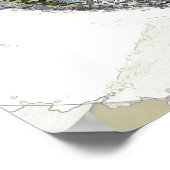 Wasserfarbenwellen Poster (Ecke)