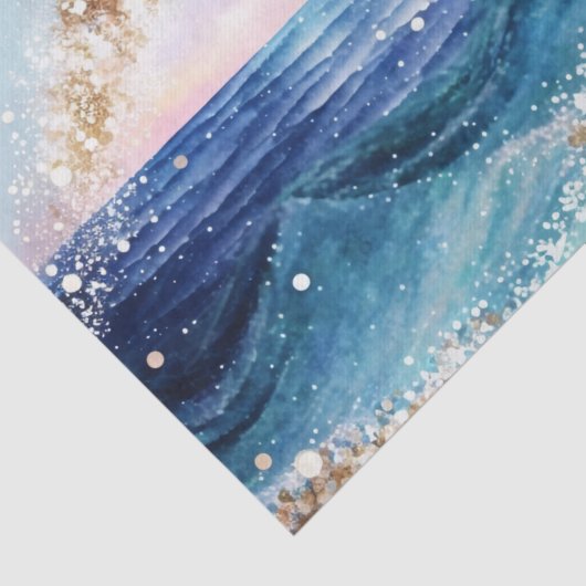 Wasserfarbenwellen Seidenpapier (Ausschnitt)