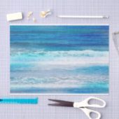 Wasserfarbenwellen Seidenpapier (Handwerk)