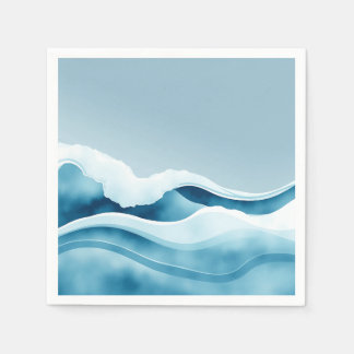 Wasserfarbenwellen Serviette