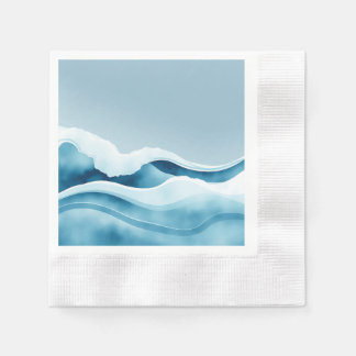 Wasserfarbenwellen Serviette