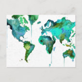 Wasserfarbenwelt der Karte (Vorderseite)