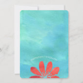 Wasserfarbenwelt des tropischen Ozeans Save the Da Date (Rückseite)