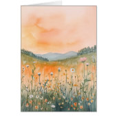 Wasserfarbenwelt Gruß Notenecard Alle Occas (Vorne)