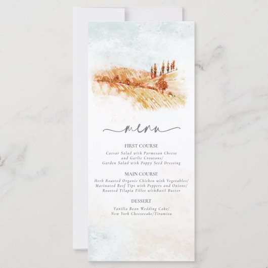 Wasserfarbenwelt Hochzeitmenü V2 Herbstausweis786 (Vorderseite)