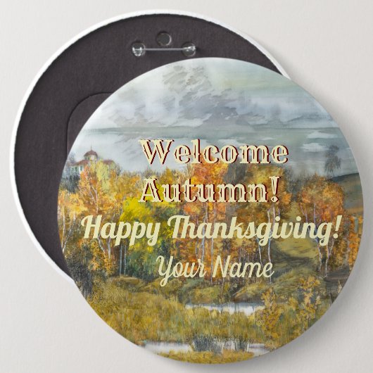 Wasserfarbenwelt im Fall Button (Vorne & Hinten)