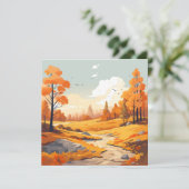 Wasserfarbenwelt im Herbst (Stehend Vorderseite)