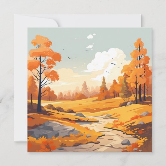 Wasserfarbenwelt im Herbst (Vorderseite)