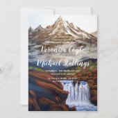 Wasserfarbenwelt Montana Hochzeit Einladung (Vorderseite)