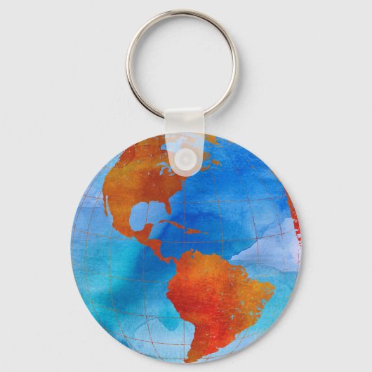 Wasserfarbenwelt Schlüsselanhänger (Vorderseite)