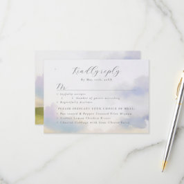 Wasserfarbenwelt Wolken UAWG w Wahlmöglichkeiten RSVP Karte