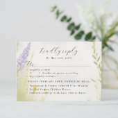 Wasserfarbenwelt Wolken UAWG w Wahlmöglichkeiten RSVP Karte (Stehend Vorderseite)