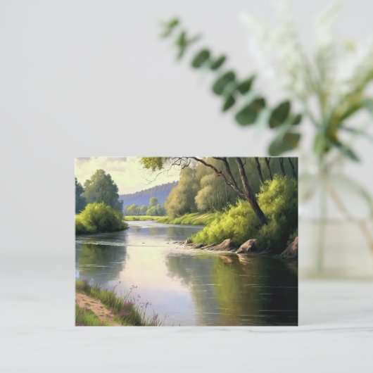 Wasserfarbenwickler im Sommer Postkarte (Stehend Vorderseite)