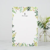 Wasserfarbenwiese Briefpapier (Stehend Vorderseite)