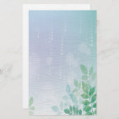 Wasserfarbenwiese Briefpapier (Vorne/Hinten)