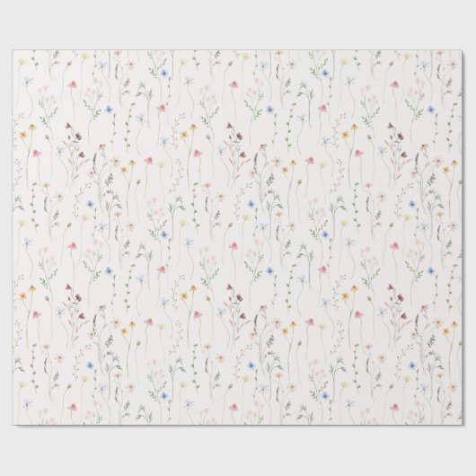 Wasserfarbenwiese Geschenkpapier (Flach)