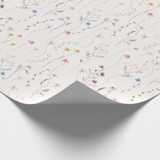 Wasserfarbenwiese Geschenkpapier (Ecke)