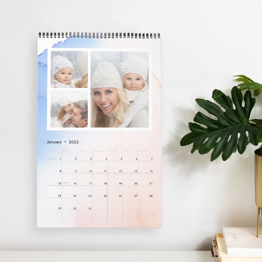 Wasserfarbenwolke | 36 Foto Kalender