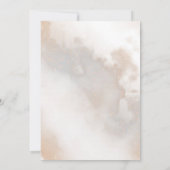 Wasserfarbenwolken | Modernes trendy Brautparty Einladung (Rückseite)