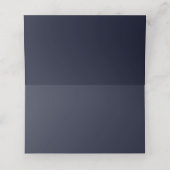 WasserfarbenYacht Nautical Theme Navy Blue Wedding Platzkarte (Innenseite Aufgefaltet)