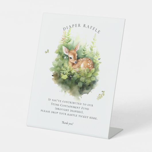 Wasserfarbenzeichen Sockelschild (Vorderseite)