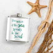 Wasserfarbenzitat Flachmann